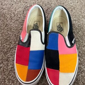 Multi Color Slip-On Vans